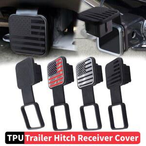 호환 견인 플러그 튜브 캡 보호기 방수 트레일러 히치 커버 방진 2 인치 수신기 자동 사각형 플러그 견인 커버