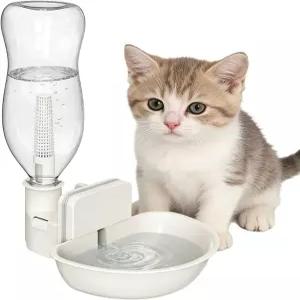 반려견 물병 누수 방지 휴대용 정수기 공간 절약 밀폐형 작은 고양이 페럿 햄스터용