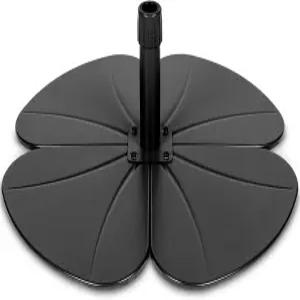 그린바인 4피스 파티오피트우산 베이스 주철 30인치 야외 시장 스탠드 스틸 폴 홀더 어댑터 2개 포함