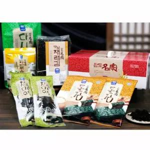 김 김자반 다시마 미역 세트 재래김 돌김 녹차자반볶음 건다시마 말린미역 완도산