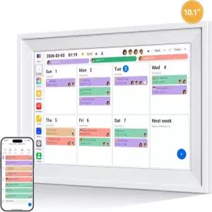 요피드라 10인치 디지털 캘린더 가족 일정을 위한 안무 사진 식사 보상이 포함된 스마트 전자 스탠드가