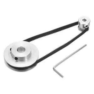 uxcell GT-2 동기식 휠 20 48 톱니 6.35mm 보어 길이 알루미늄 합금 타이밍 풀리 3D 프린터용 폭 벨트 CNC