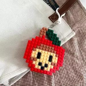 미니 블럭 애플 열쇠고리 만들기 1인용 주문제작 꾸미기재료 초등학생생일선물 유치원