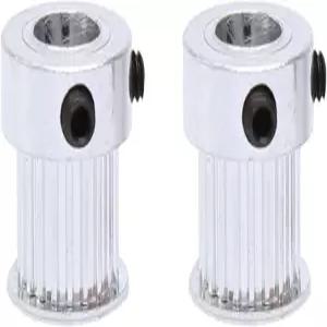 샹글라 타이밍 풀리 2개 MXL-20T 보어 크기 4/5/6/6.35/8mm 벨트 슬롯 폭 3D 프린터 정밀 제작을 위한 일치