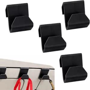 YAWUROU 4 PCS 자동차 장갑 박스 후크 자동 접착 정리함 핸드백 우산 식료품 가방용 긁힘 방지 컴팩트