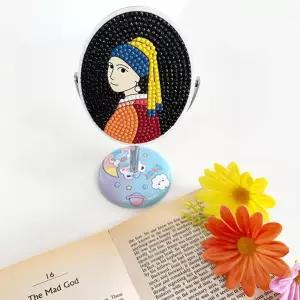 명화 보석십자수 탁상거울 만들기 1인용 어린이선물 취미생활 홈데코소품 비즈공예