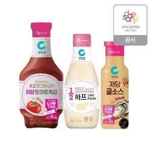 청정원 저당소스 케찹/마요/굴소스 3개 골라담기