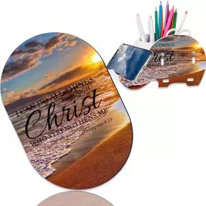 휴대폰 스탠드와 마우스 패드 세트가 있는 엘리펀트 펜 홀더 홈 오피스에 적합한 다용도 탈착식 정리함