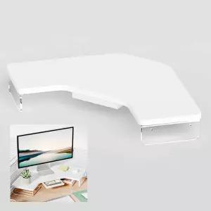 서랍이 있는 LGEOELIAS 코너 모니터 스탠드 높이 조절식 데스크톱 교실 기숙사용 노트북 수납 랙 공간