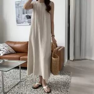 산들 나시 원피스 민소매 롱원피스