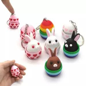 부활절 달걀 장식품 3D 프린팅 움직이는 토끼 모형 장난감