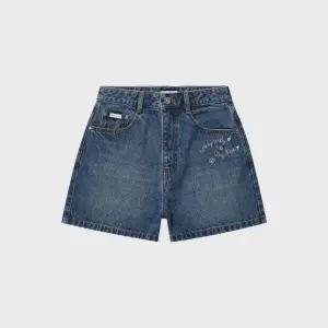 반바지 KQJ WA2602SO72BL 우먼스 3부 데님 숏팬츠 블루