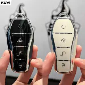 호환  TPU 자동차 키 케이스 커버 쉘 BYD Song Plus Atto 3 Han EV Tang DM Qin 도장 돌고래 원격 고리 거