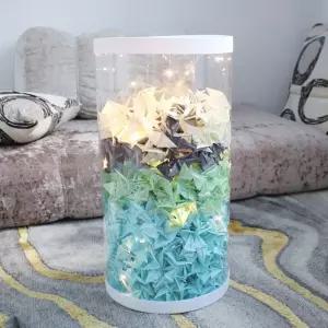 종이학 조명 세트 예쁜 화병 특별한 천마리 완제품 1000마리