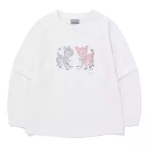 [롯데백화점]빈 럭키 밤비 화이트 티셔츠 BA14TS01WT