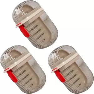 여행용 비누 용기 3종 세트 바 케이스 누수 방지 디자인 컴팩트하고 가벼운 헬스장 캠핑에 이상적이며