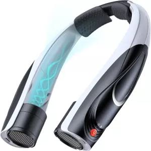 휴대용 목 선풍기 핸즈프리 개인용 6단 속도 6000mAh 장기 지속 배터리 더 빠른 냉각 USBC 충전식 360 공기