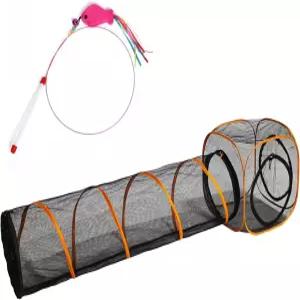 실내외용 캣 플레이 터널 큐브3가지 방법 포함 플레이펜 인클로저 접이식 텐트와 쉽게 연결 가능