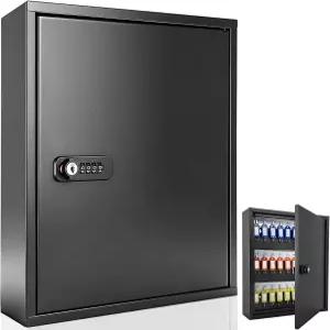 64 키 캐비닛 잠금 박스 벽 마운트 정리함 오피스 부동산 관리 호텔 자동차 대리점 태그 포함 장착