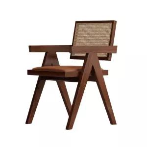 라탄 식탁 의자 등나무 등받이 체어 현관 원목 식탁의자