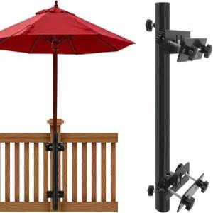 Finderomend 데크 엄브렐러 마운트 쉽게 설치하고 이동 가능한 야외 파티오 홀더 그릴/포스트 세일