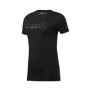 [리복]리복 여성용 크로스핏 리드 반팔 티셔츠 블랙 FK4393