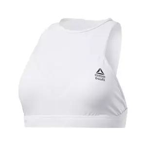 [리복] 크로스핏 미디엄 임팩트 메시 스포츠 브라 화이트 FK4385