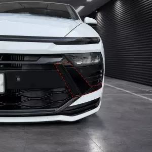 쏘나타 디엣지 튜닝 블랙 몰딩 프론트 사이드 커버 크롬 죽이기 용품