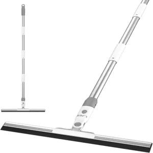 LGJJ 바닥 주걱 빗자루 17인치 고무 욕실 타일 차고 콘크리트 데크 샤워 유리 창문 청소기 가정용 51인치