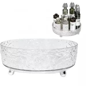 프리미엄 레이지 수잔 오거나이저 욕실용 9인치 턴테이블 테이블 상판 캐비닛 팬트리 및 프리지 향수 스킨