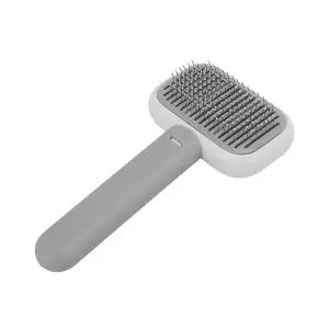 개 브러시 매트 엉킴 헤어 슬라이서 마사지 고양이 길고 짧은 털을 가진 반려동물을 위한 실내 셀프 클리닝