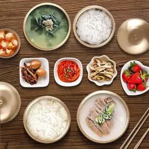 [원삼안전] 밥공기 한식기세트 반상기 예단 방짜 궁중  유기그릇 1인 전통식기 (본품)