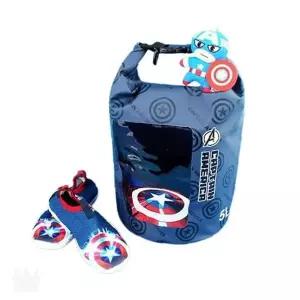 캡틴아메리카 방수 드라이백 5L 물놀이 수영 비치백 아쿠아백 여름 휴가 캐릭터