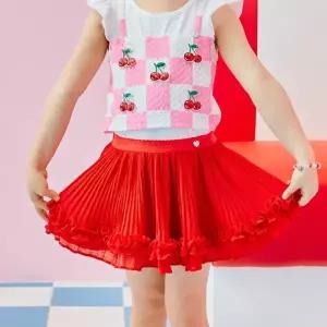 [롯데백화점]프렌치캣 RED 주름 스커트 Q53DAS030