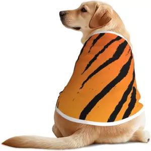 골든 리트리버 저먼 셰퍼드를 위한 야외 산책용 대형 개 메쉬 조끼 타이거 스트라이프 통기성 옷 소프트