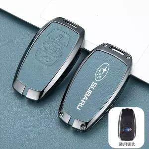 호환  아연 합금 가죽 자동차 키 케이스 커버 스바루 BRZ STI XV SV 포레스터 레거시 아웃백 Crosstrek Imp