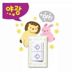 콘센트 다용도 스위치커버 스티커 동물2 FDT-88009