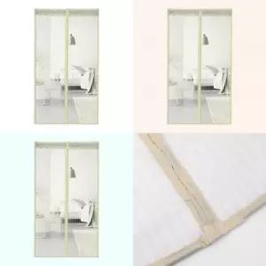 스트라이프 문 모기장 100x200cm 베이지 방충문 현관방충문