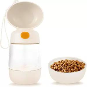 볼이 부착된 휴대용 반려견 물병 누수 방지 디스펜서 내구성 및 경량 하이킹 워킹카 탑승을 위한 여행용