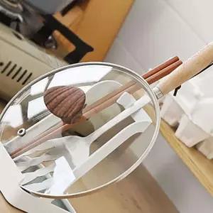 [원오안전] 주방 주방용 도구 스틸프레임 거치대 주방 국자 냄비 뚜껑 요리조리 조리 (본품)