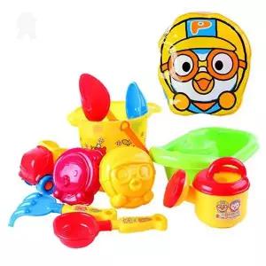 모래 놀이 세트 캐릭터 해변 욕실 물놀이 교육 완구 버킷 삽 모래틀 구성품 포함