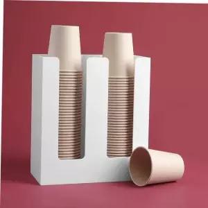 홀더 종이컵 정리함 보관용기 컵보관 컵홀더 2구 화이트