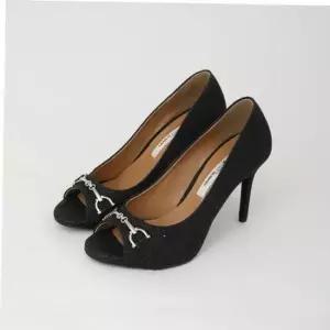 승무원신발 글리터구두 데일리 은장구두 키높이 오픈토 하이힐