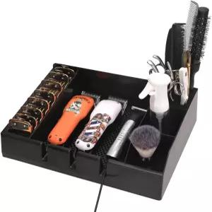 이발사 클스 트레이 스테이션 헤어 트리머 홀더 다기능 면도기 케이스 스타일리스트 미용 빗 클립 가위 X