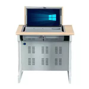 사무실 플립 도서관 스탠딩 스탠드 컴퓨터책상 2인용 휴대용