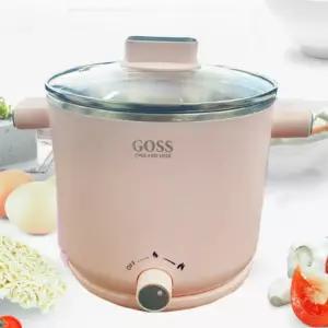 핑크 전기 스텐 라면 멀티 냄비 휴대용 포트 1.5L 쿠커 분리형 이유식찜 에어프라이 압력