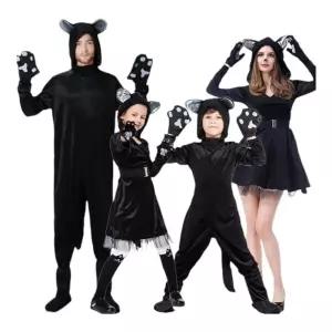 분장 졸업 파티 사진 졸업사진 검은고양이 세트 윈 복장