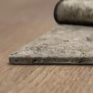 모호크 홈 논 슬립 러그 패드 3피트 x 5피트 1/4인치 두꺼운 펠트 + 라텍스 고무 그 원목 카펫 타일 바닥용