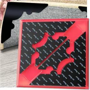 러그 논 슬립 그 재사용 가능한 테이프 바닥에 손상 없음 하드우드 및 타일용 카펫 코너 스티커 에어리어