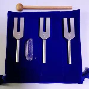 소리굽쇠 치유 튜너 소리 악기 크리스탈 망치 공명